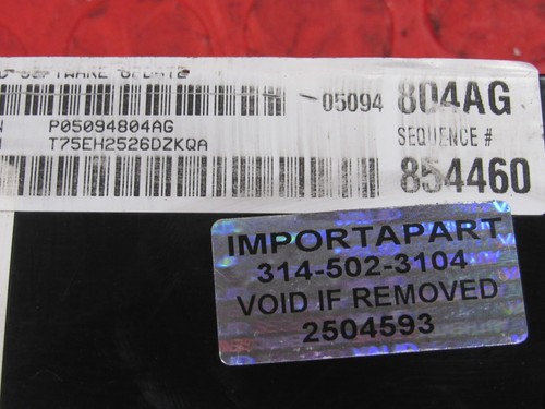 PROGRAMMED PLUG & PLAY 07 300C Magnum Charger 5.7L ECM 05094804AG 804 PROG 4593 - Picture 5 of 7