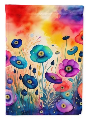 Caroline's Treasures Anemones in Color House Flag DAC1405CHF