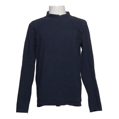 POMPdeLUx, Langarmshirt, Größe: 134/140, LS Mock Neck T-shirt, Blau #NbT