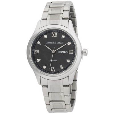 Lobstein & Söhne Armbanduhr ''Leopold'' Silber/Schwarz