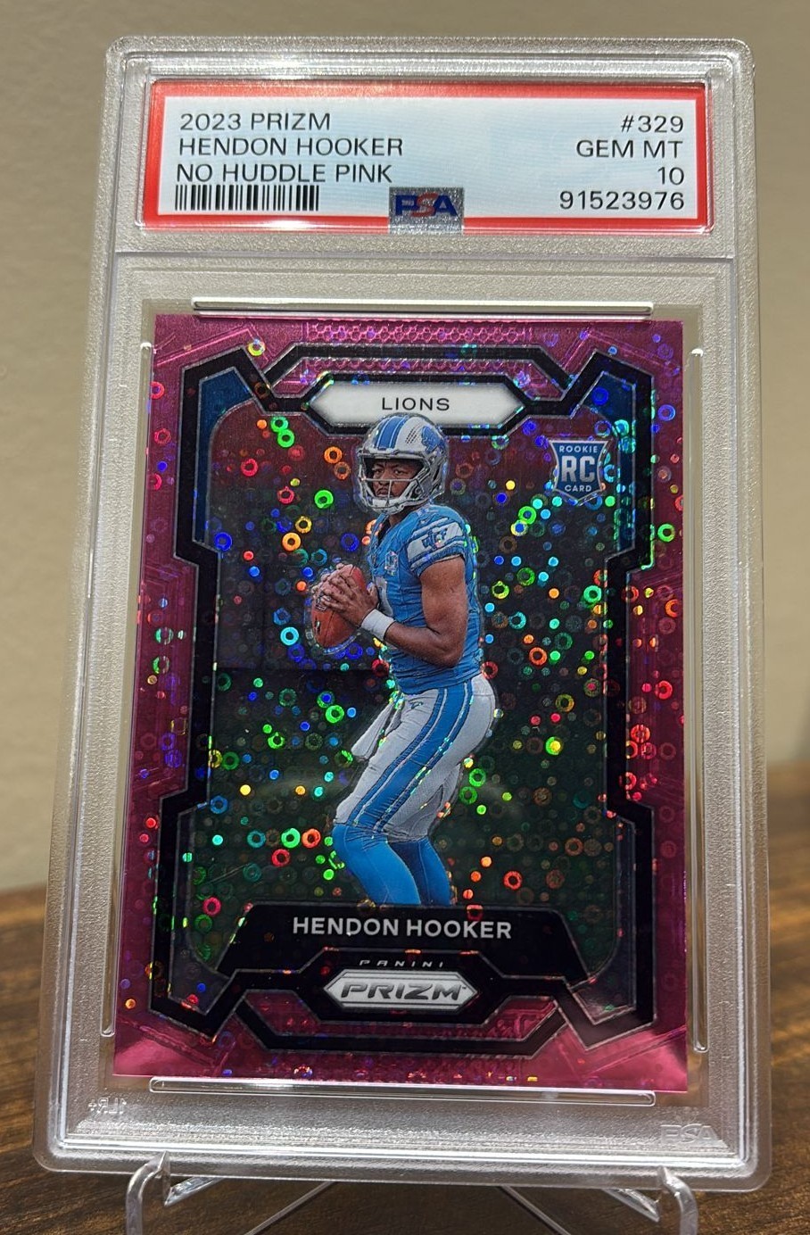 Hendon Hooker ROOKIE 1/15 Pink No Huddle 2023 Panini Prizm FIRST ON PRINT