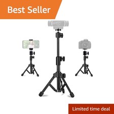 Webcam Tripod Stand Extendable Desk Mount Holder for Logitech C922 C930 C920