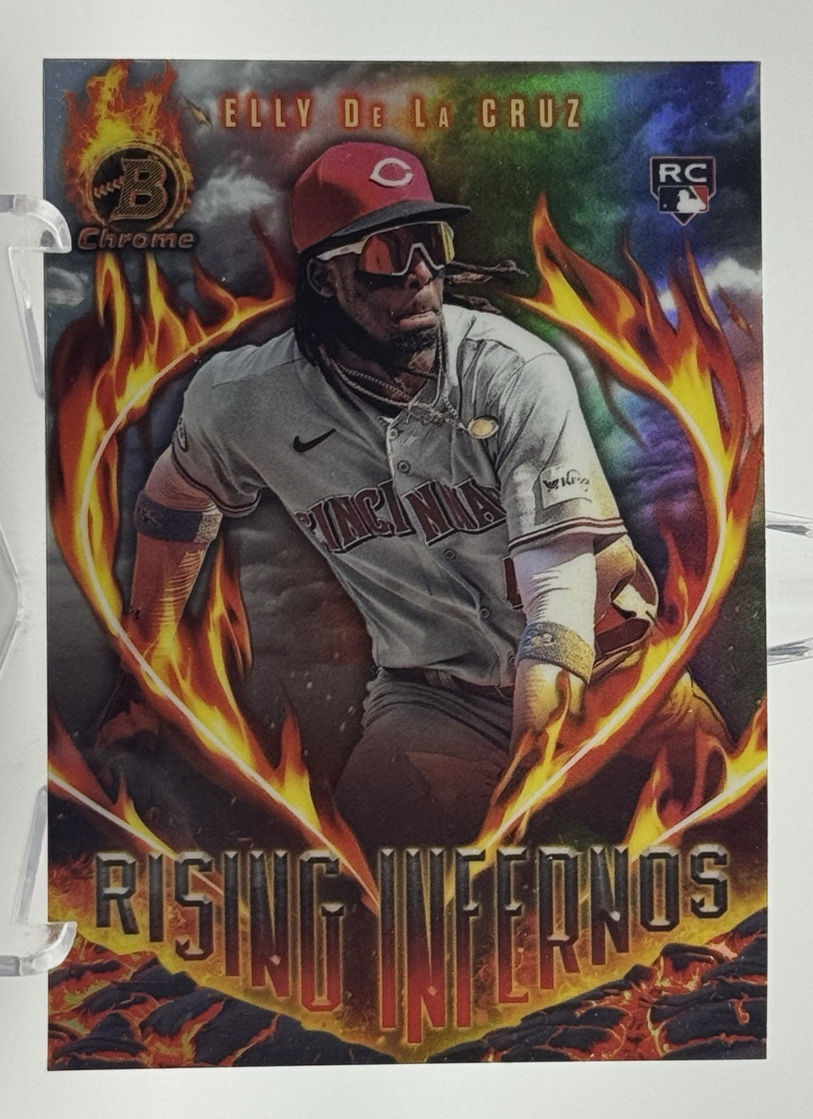 2024 Bowman Chrome - Elly De La Cruz #RI-1 - Rookie Rising Inferno (RC)