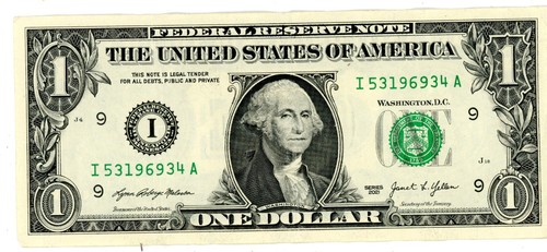 Currency - MAY 3 1969 BIRTHDAY NOTE - $1 Bill I 53196934 A - Photo 2/3
