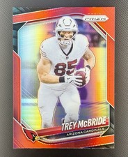 2025 Panini Prizm Football #274 Trey McBride Red SSP Cardinals Color Match
