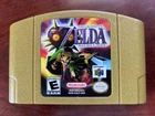 Legend of Zelda: Majora's Mask 64 For-Nintendo N64 Game Gold- Untested