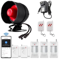 WiFi Alarm Home Security System, Wireless Alarm System with Loud 120dB Motion...