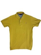 Polo Tommy Hilfiger vintage originale retrò anni 90 Y2K ottime condizioni gialla L Tommy