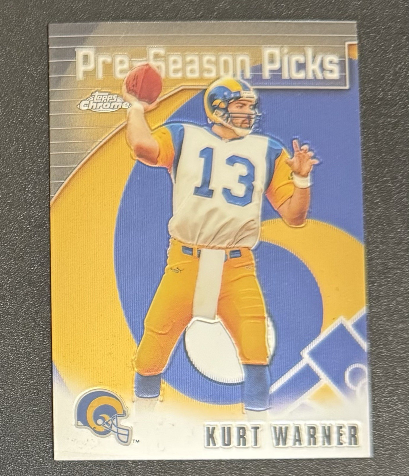 Kurt Warner 2000 Topps Chrome Pre Season Picks #P15 - St. Louis Rams