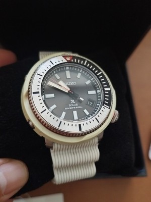 SEIKO ProspeX SNE545P1 TUNA Street Series Solar Watch White Diver 200m V157