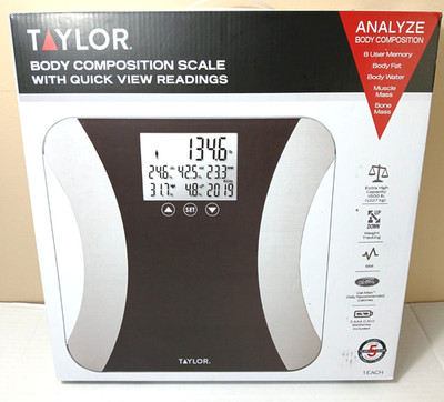 Taylor Body Composition Scale with Quick View Readings Extra High Capacity NEW
