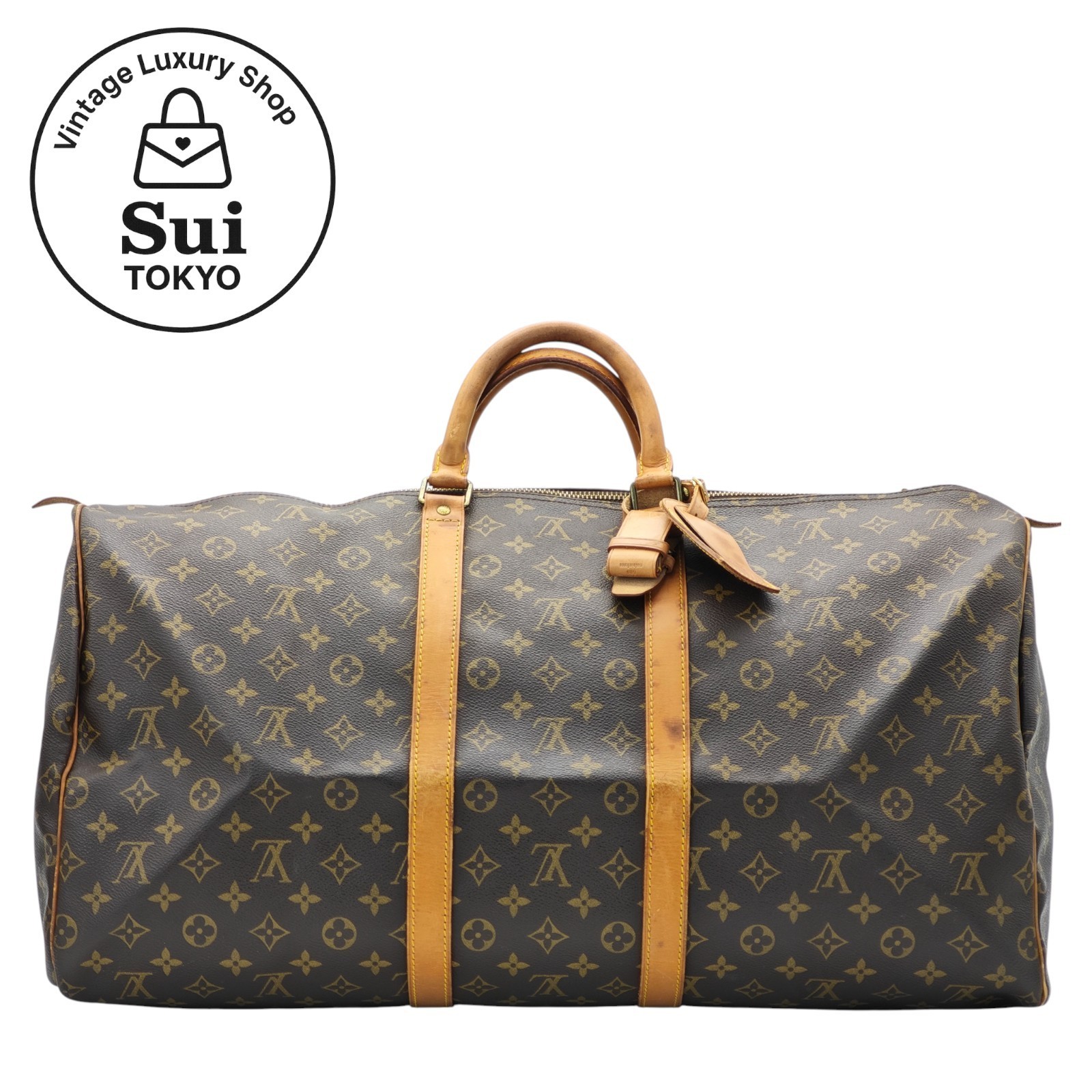 LOUIS VUITTON Keepall 55  Monogram Duffle Bag Boston Bag M41424 【Condition:A】