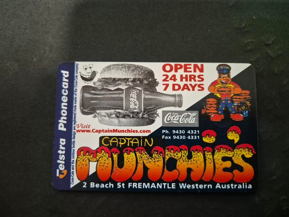 Australia MINT Telstra Phonecard Chip Munchies Coke no. 4-VERYRARE RARE qty 123