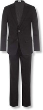 Marvelous World Slim Fit Black 2 Piece Youth Suit 18Y 2 Button Notch Lapel