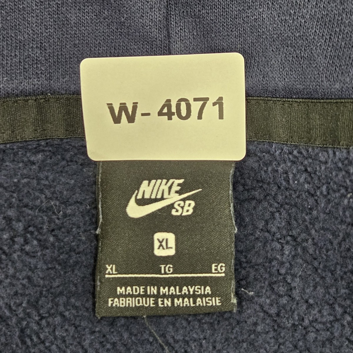 Nike SB Men Hoodie XL Navy Blue Graphic Fleece Nike SB Activewear