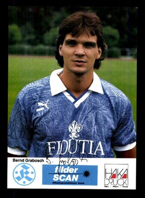 Bernd Grabosch Autogrammkarte Stuttgarter Kickers 1989-90 Original Signiert