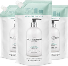 Baylis & Harding Jasmine Apple Blossom Hand Wash 1L Refill Pouch 3 Pack Vegan