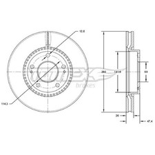 2x Bremsscheibe vorne für KIA Magentis 2 MG PRO ED Soul 1 AM PS 3 SK3 | 761499