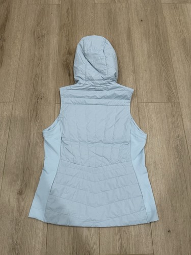 NWT Smartwool Smartloft Hoodie Vest Women S Blue Puffer Quilted Merino Wool - Picture 9 of 11