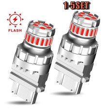 2f23 Red 3156 3157 Red Led Brake Parking Light Bulbs Super Bright2-10x