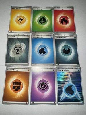 100 tcg pokémon card lot energies only NM/M