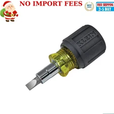 Klein Tools 32561 Stubby Screwdriver Nut Driver 6-in-1 Multi-bit Tool Free Ship
