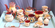 Job Lot x 14 Pieces Torquay & Devon Pottery. Teapot, Coffee Pot, Jugs, Seagull
