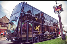Black Double-Decker Party Bus Bar/Mobile Bar. Please read description in photo