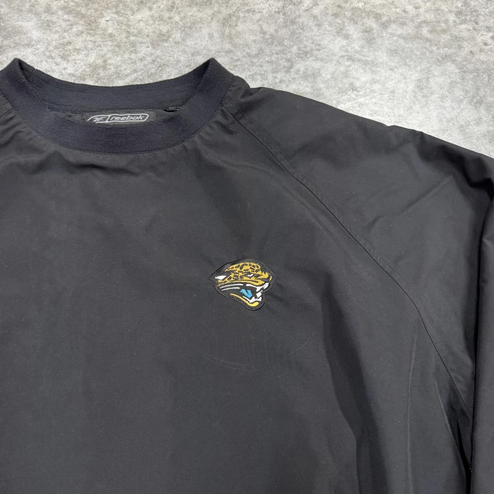 Jacksonville Jaguars Sweater Mens XL NFL Football Pullover Windbreaker Reebok - Image 3 of 4