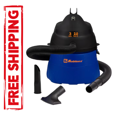 #ad US STOCK Koblenz 3 Gallon 2 HP Corded Wet Dry Shop Vacuum Accessories Included $38.22