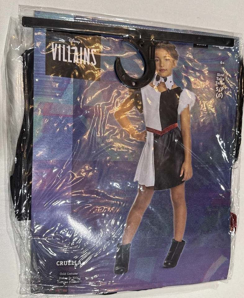 Disfraz de Halloween Cruella Disney Clásico para Niños - Disfraces Morris Talla S Foto 4 de 4
