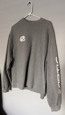 OpTic Gaming Sixty-Filthy Gray Fleece Graphic Print Sweatshirt Size L