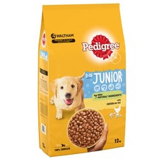 Pedigree Puppy/Junior Medium Chicken Dog Food Dry 12kg 3.83 per kilo