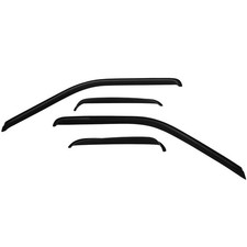 Side Window Deflector Dark Smoke Visors Rain Guards 4 -Piece