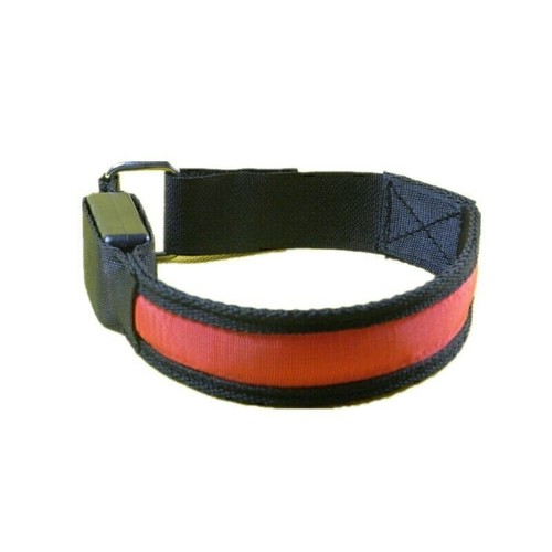 Reflective LED Lighting Armband Night Running Arm Safety Strap Wrist Bracelet - Picture 7 of 13