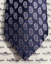 UNBRANDED Navy With Paisley Design Neck Tie 3.125 New Without Tags