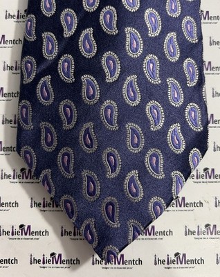 UNBRANDED Navy With Paisley Design Neck Tie 3.125 (New Without Tags)