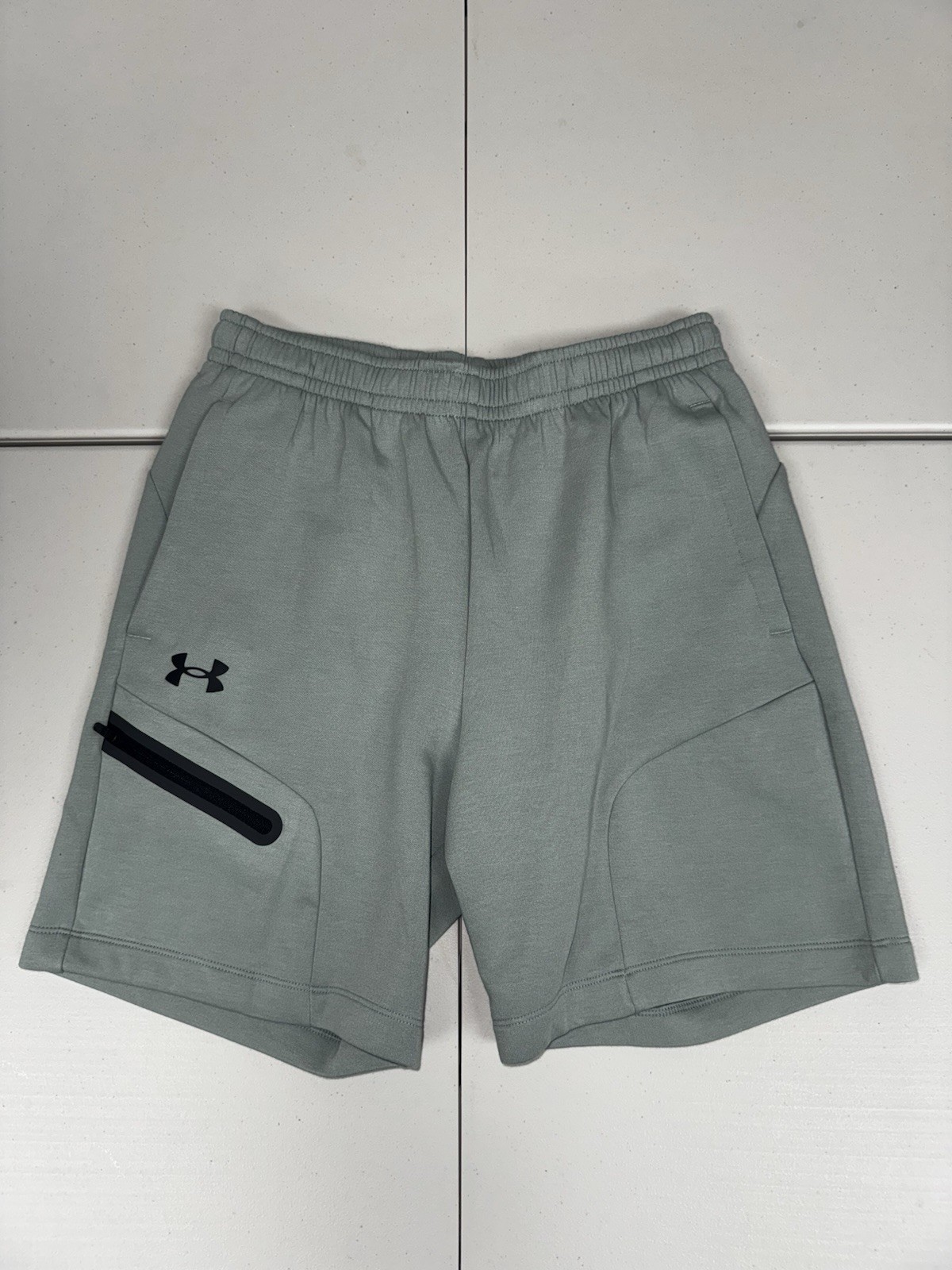 Under Armour UA Unstoppable 7” Fleece Sweat Shorts Green $70 NWT Pick Size