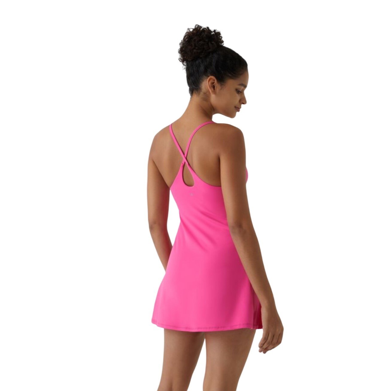 Halara SoftlyZero Plush Backless Active Dress Fuc… - image 2