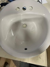 PROFLO PF194R Rockaway 19" Circular Bathroom Sink - White