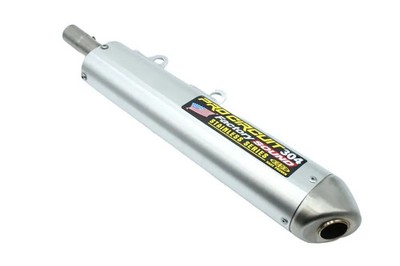2-Takter-Schalldämpfer PRO CIRCUIT SK88500-304 304 Alu gebürstet Kawasaki KX500