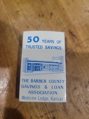 The Barber County Savings & Loan Association Matches With Box Medicine Lodge Ks