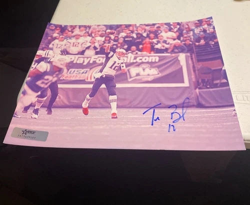 Tom Brady New England Patriots Signed 8x10 photo With COA