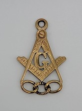 Vintage Masonic Odd Fellows 14kt Yellow Gold, Medal, Pendant