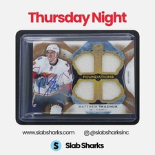 2016 UPPER DECK THE CUP MATTHEW TKACHUK FOUNDATION ROOKIE QUAD JERSEY AUTO 15/15