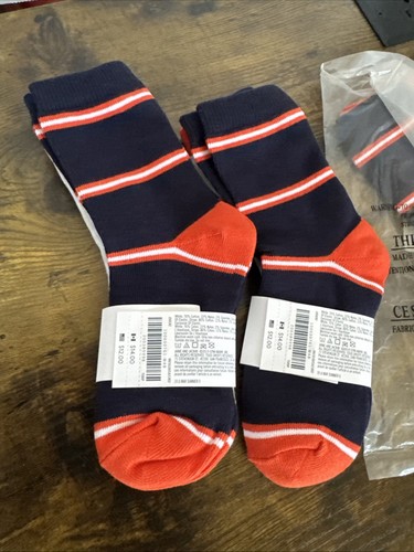 New 2019 JANIE and JACK Boys Size 4-5 Years 2 Pair Crew Socks Lot 3 NEW - Picture 6 of 6