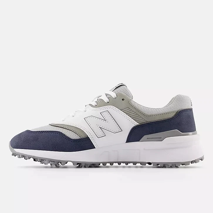 Zapatos de golf New Balance 997G para hombre azul marino blanco gris MG997NW para hombre talla 13EEEE Foto 3 de 4