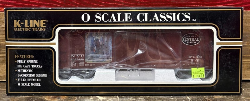 K-Line NYC O Scale Historical Art Classic Wood-Sided Reefer (K762-7486)