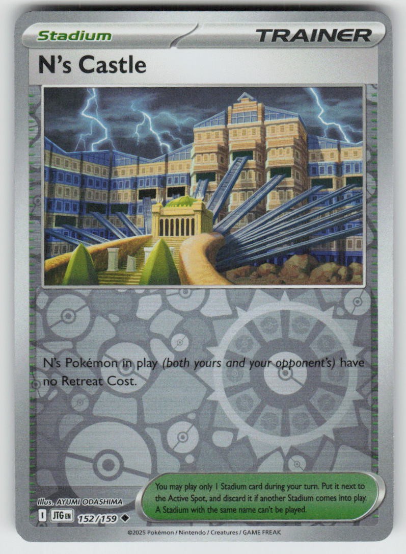 N's Castle 152/159 Uncommon Journey Together Pokemon Reverse Holo Near Mint