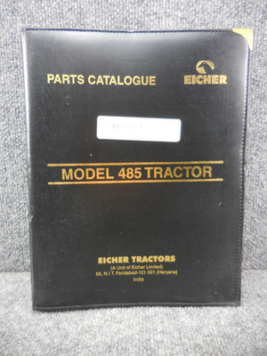 OEM Factory Genuine EICHER Model 485 Tractor Parts Catalog Book List Manual